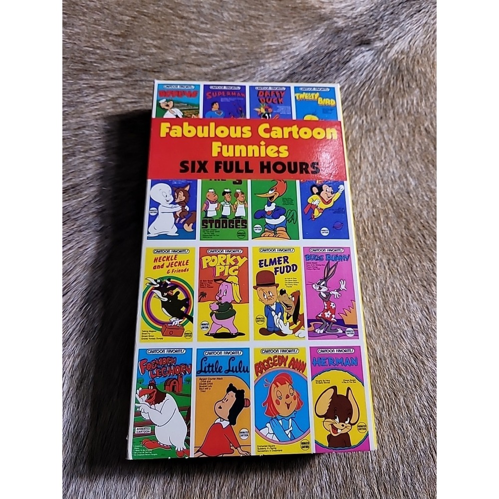 Fabulous Cartoon Funnies 50 Animated Cartoons Six Full Hours VHS